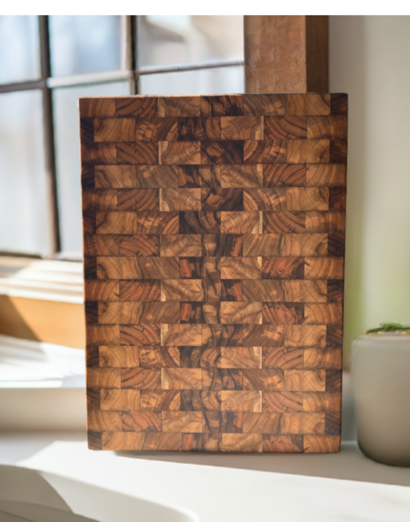 Teak End Grain Cutting Boards – Artisan Butcher Block Boards