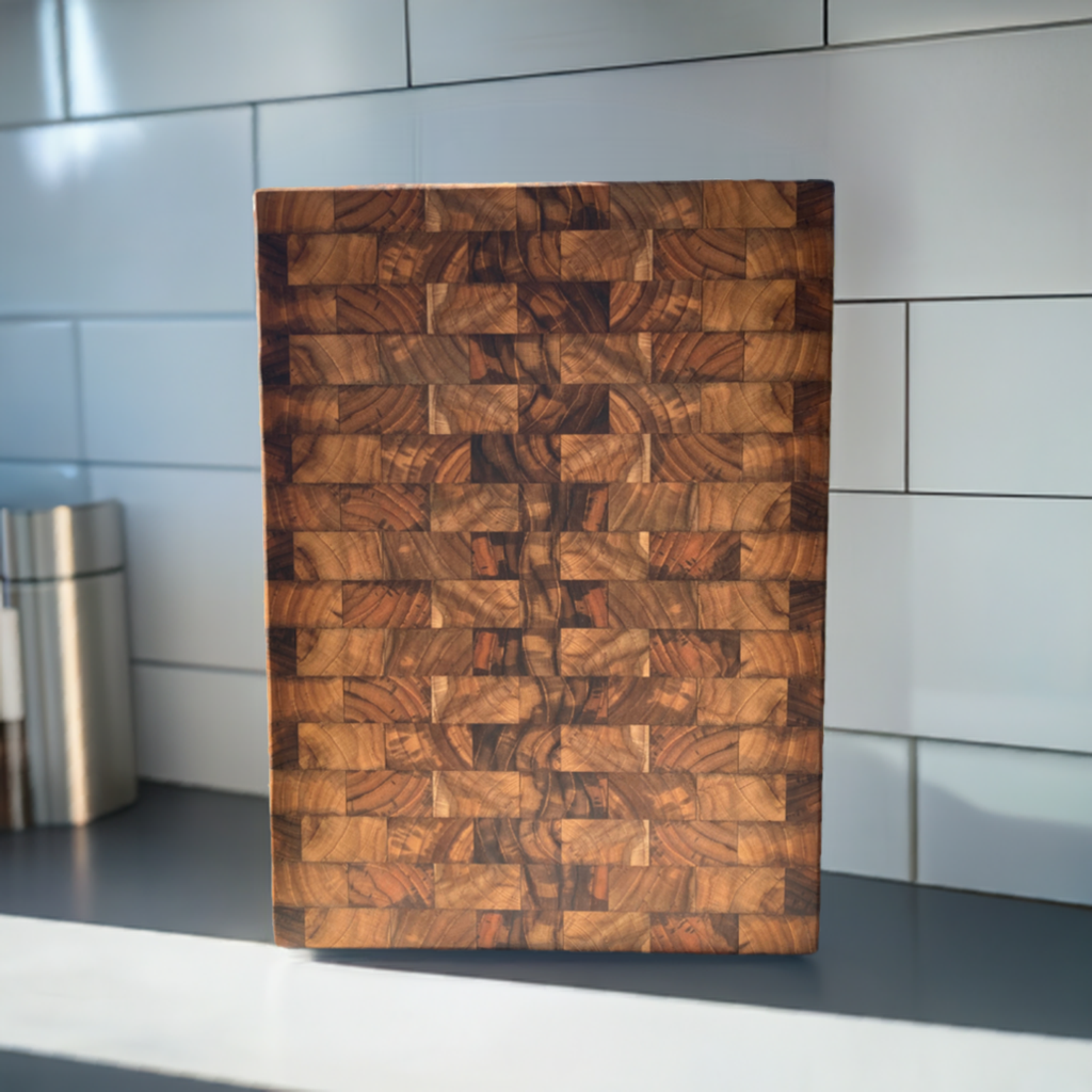 Teak End Grain Cutting Boards – Artisan Butcher Block Boards