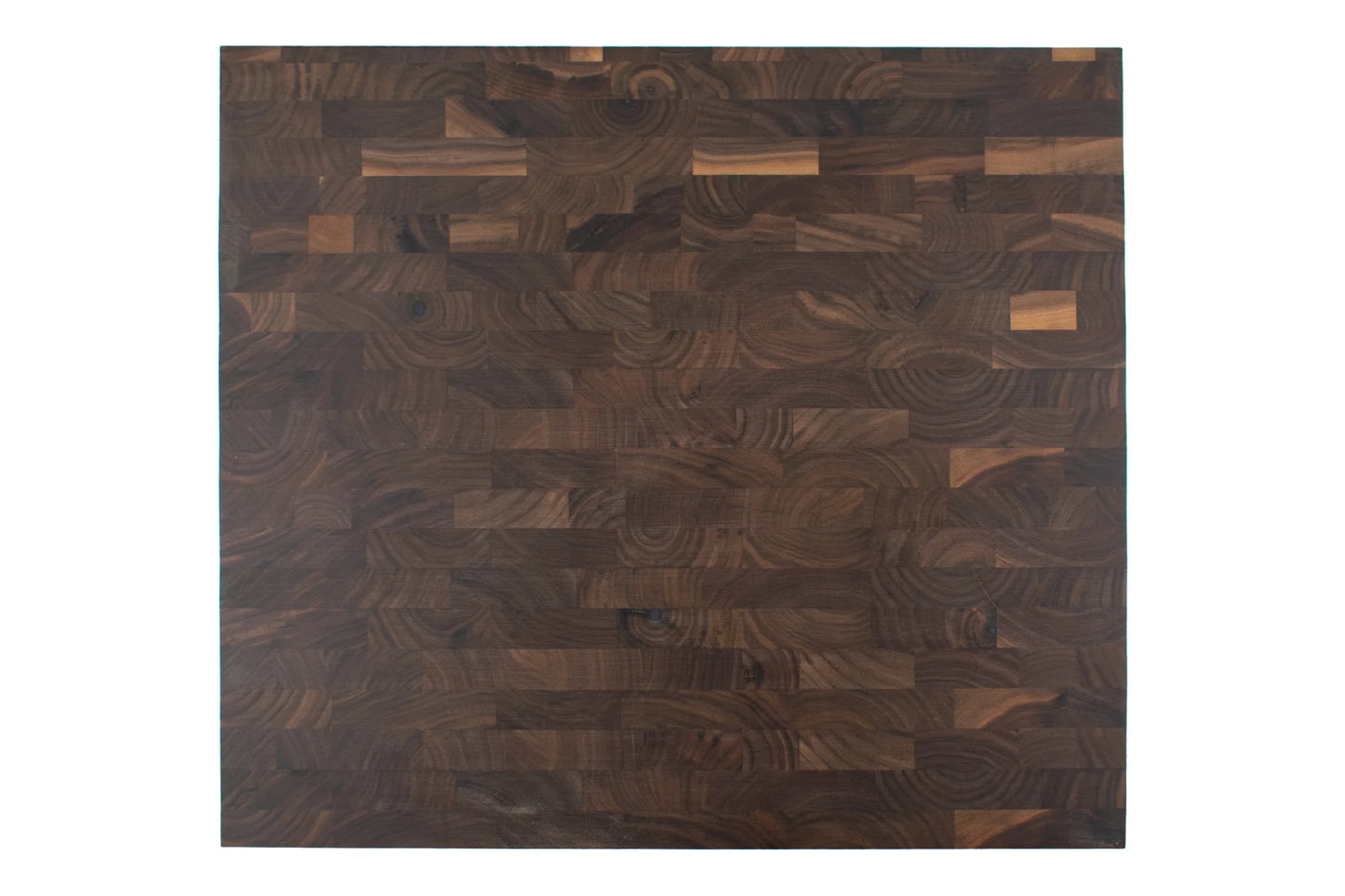 Walnut End Grain Butcher Block Cutting Board with Handles – Black Walnut