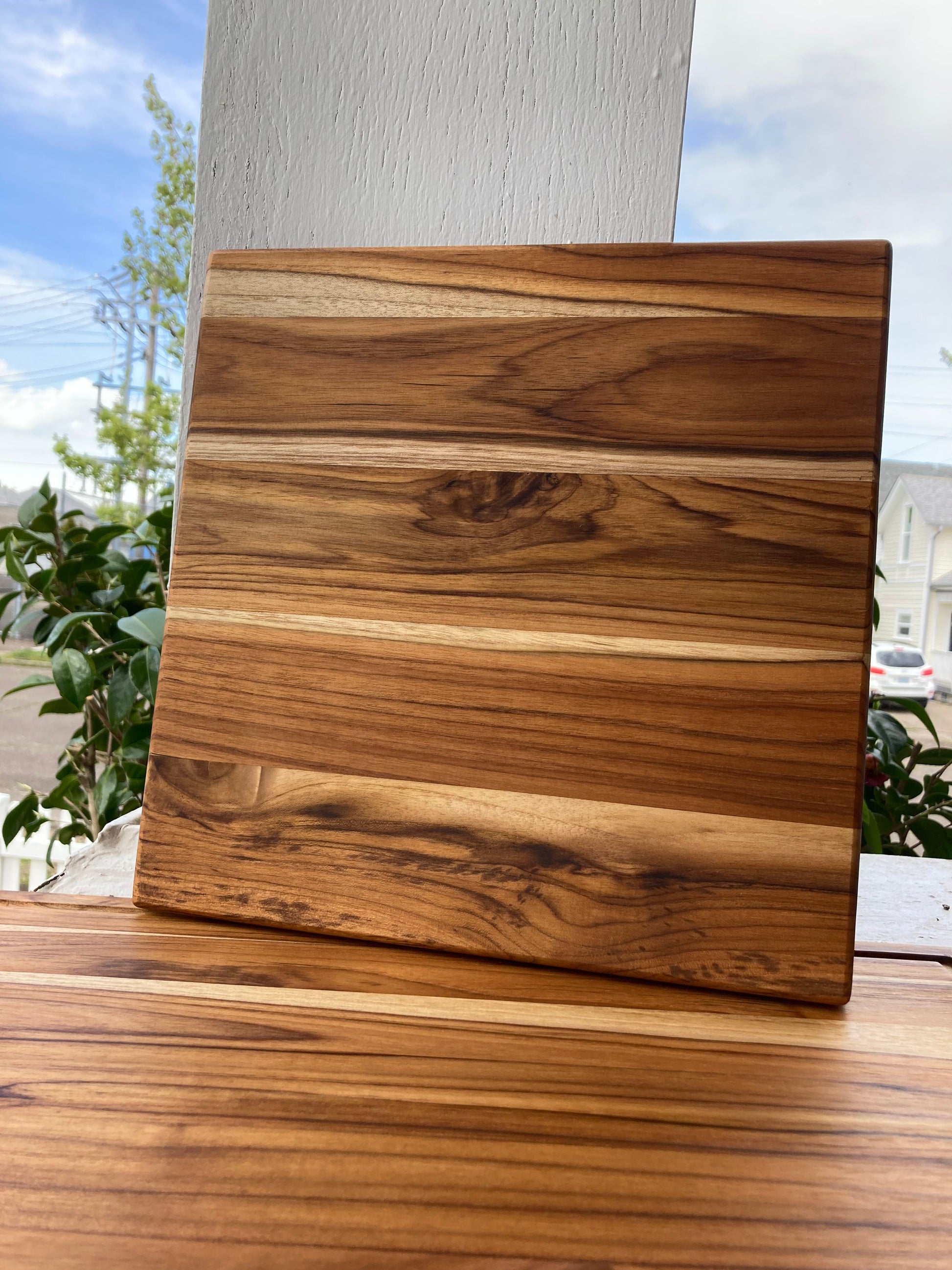 12x12 Teak Face Grain Cutting Board