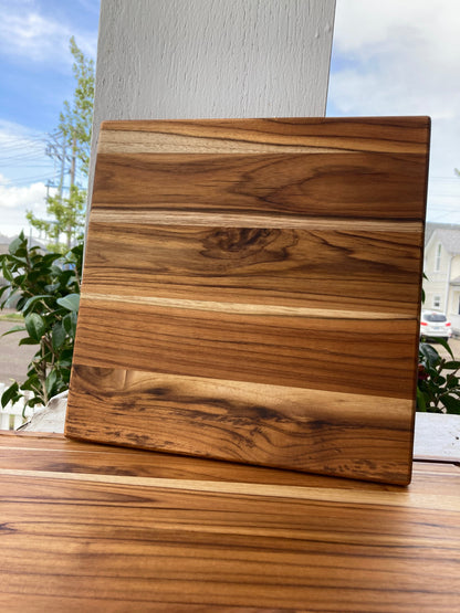 12x12 Teak Face Grain Cutting Board