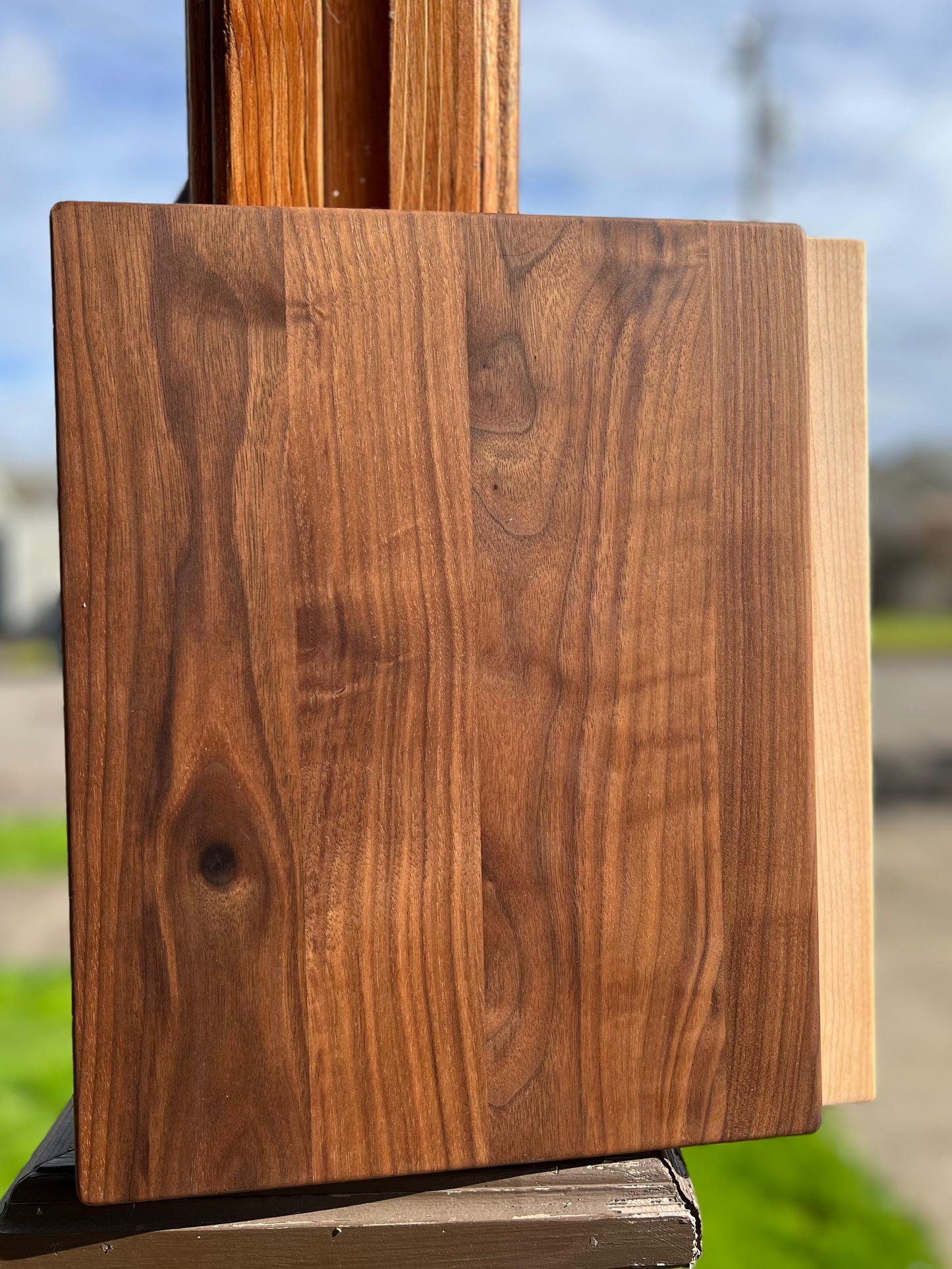 Maple & Walnut Engraveable Artisan Cutting Board