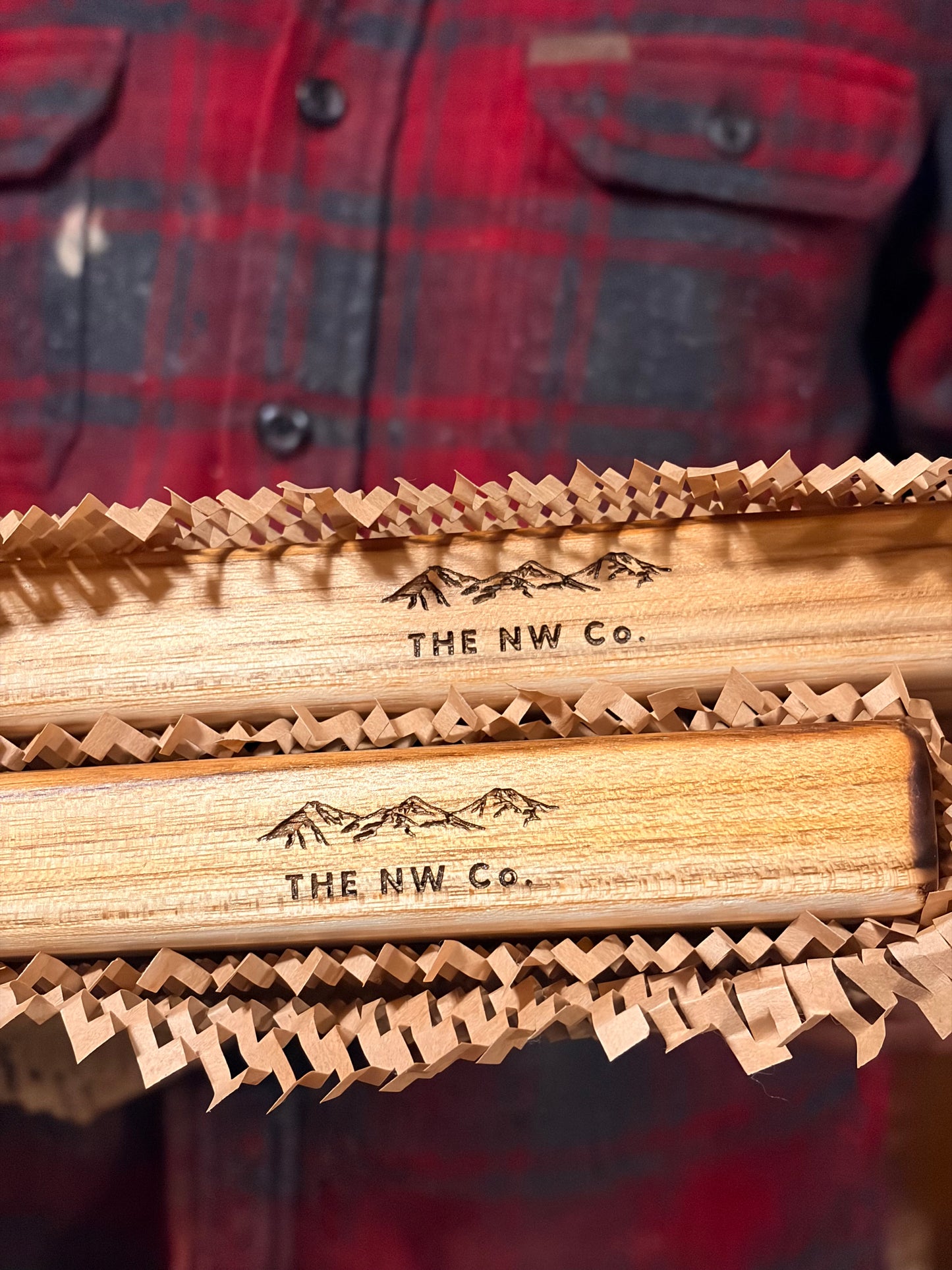 Cutting board in kraft gift packaging