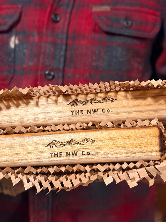 Cutting board in kraft gift packaging